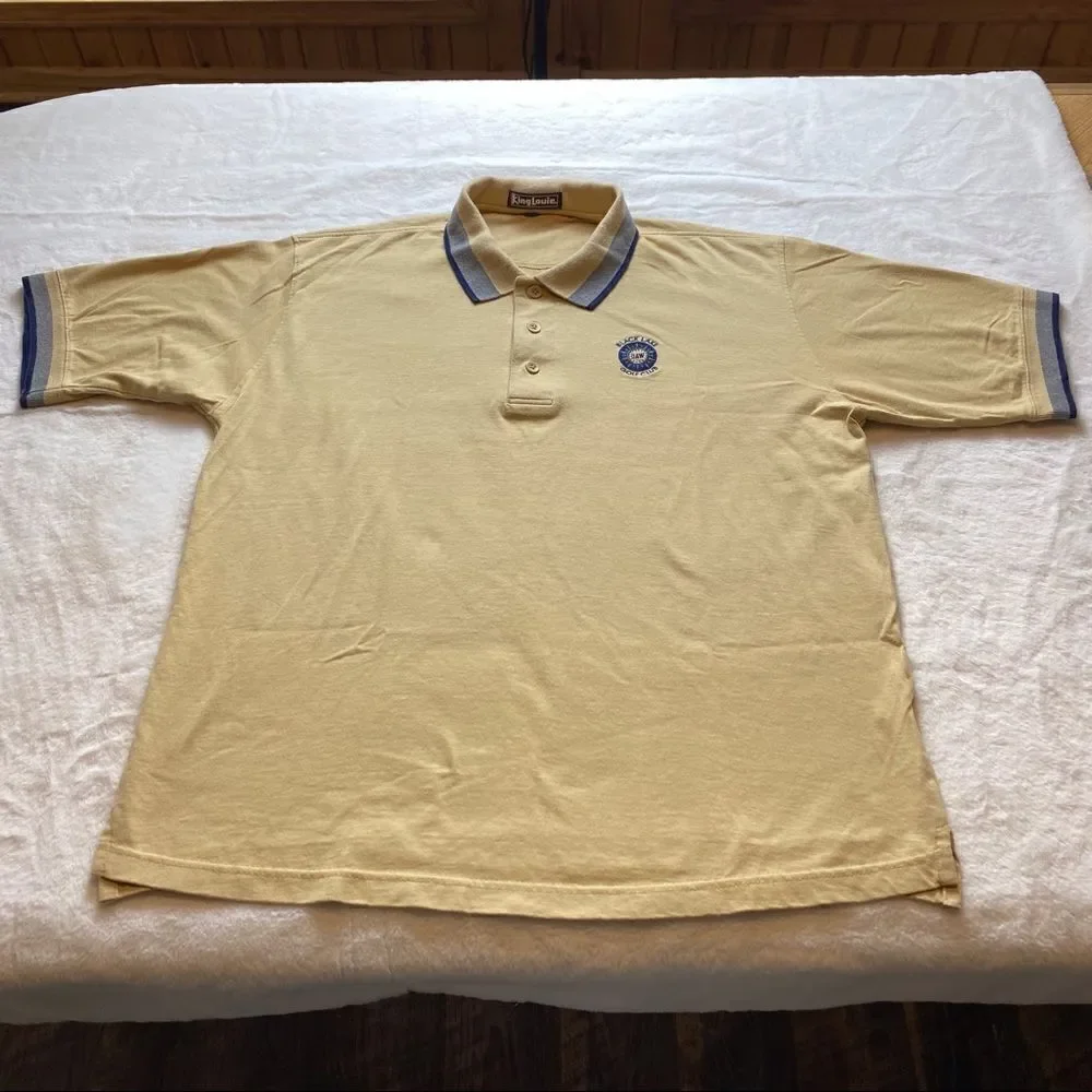 King Louie Gold Tone Polo Short